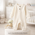 LittleCloud Ribbed Baby Romper.