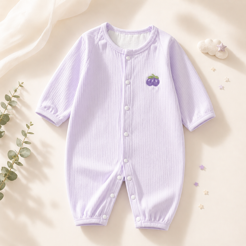 Summer Baby Mesh Romper – Lightweight Long Sleeve Jumpsuit