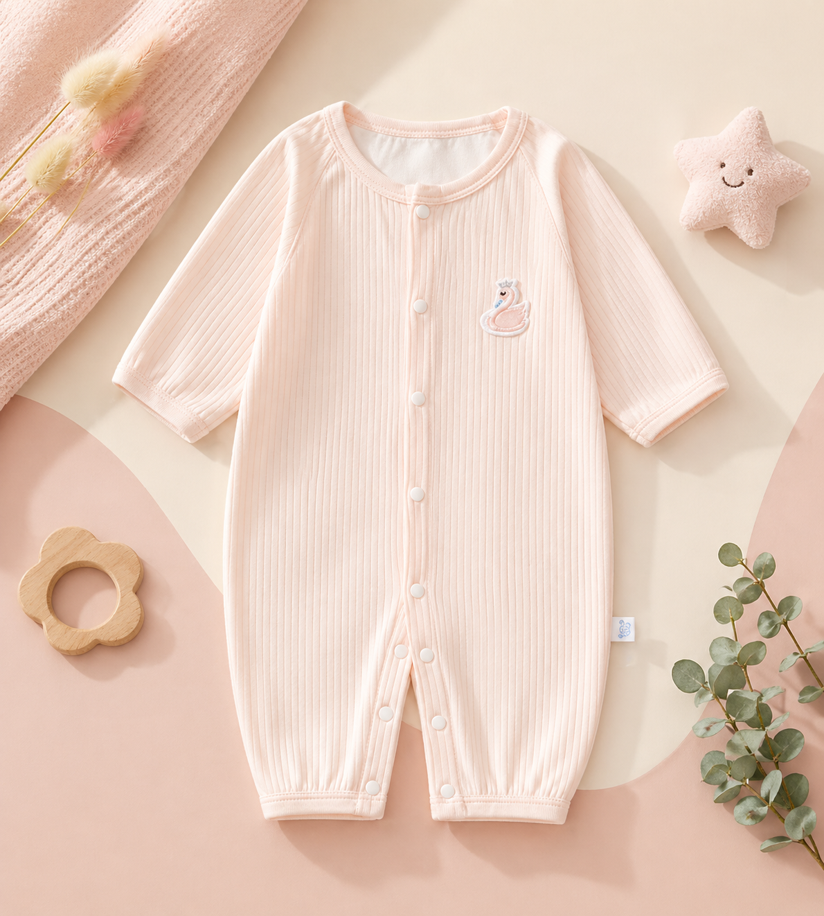 Summer Baby Mesh Romper – Lightweight Long Sleeve Jumpsuit