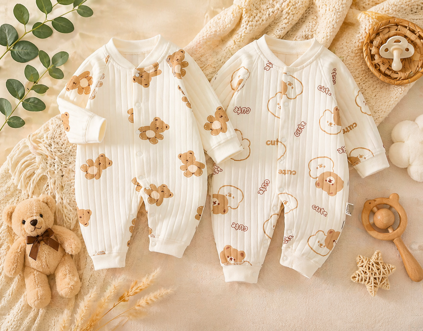 LumiBear™ Cozy Baby Romper Set