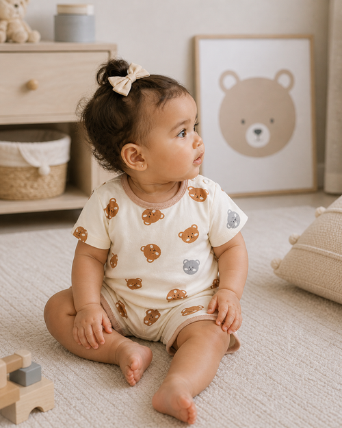 Bear Bubbles Baby Outfit