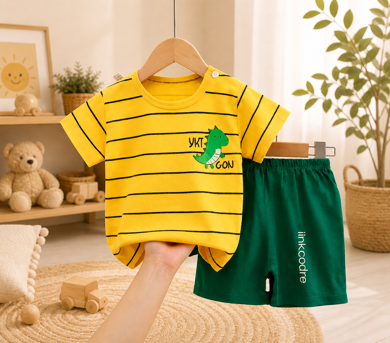 Cozy Bear Baby Romper – Soft Cotton One-Piece